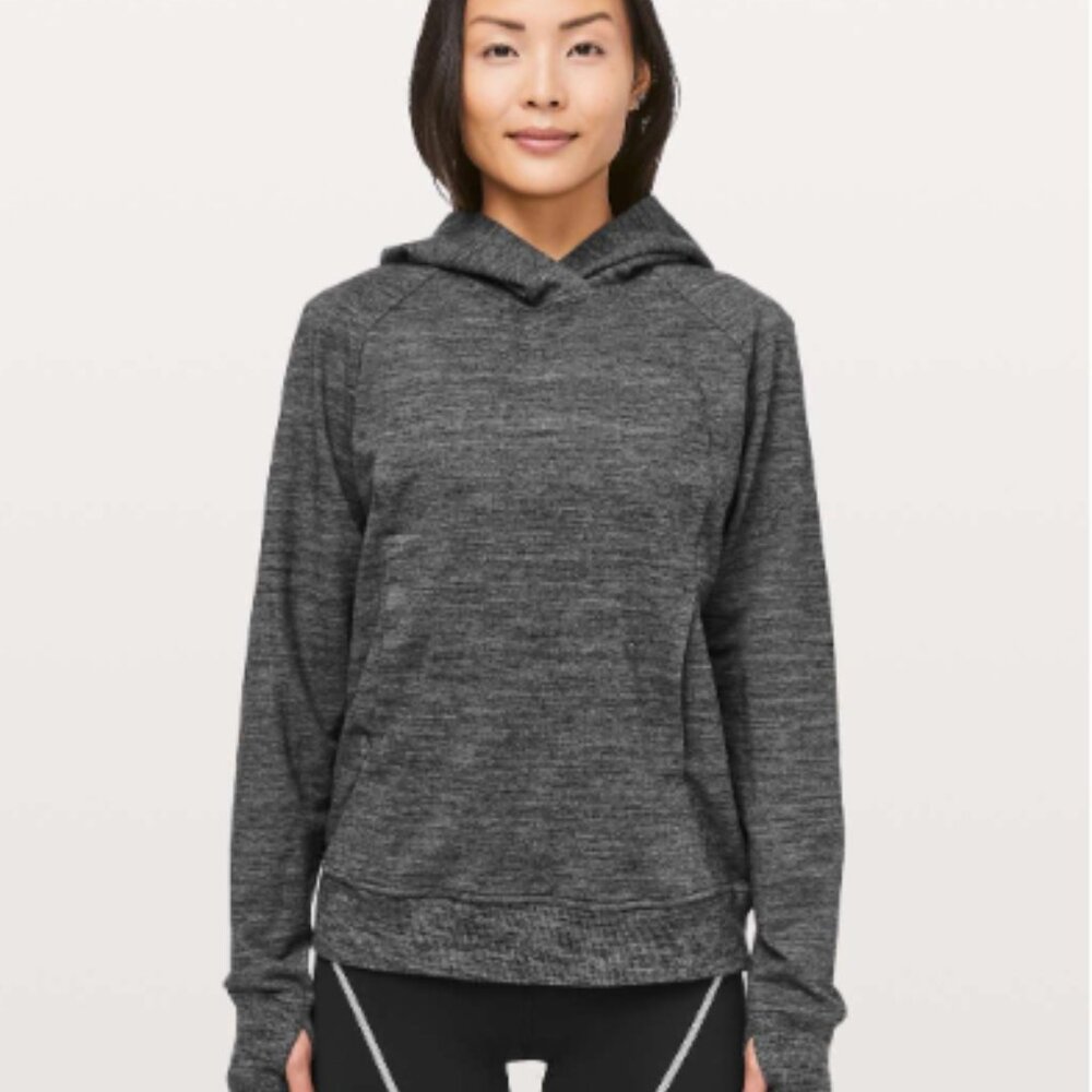 Lululemon Scuba Pullover Heathered Core Dark Grey - Picture 2 of 8